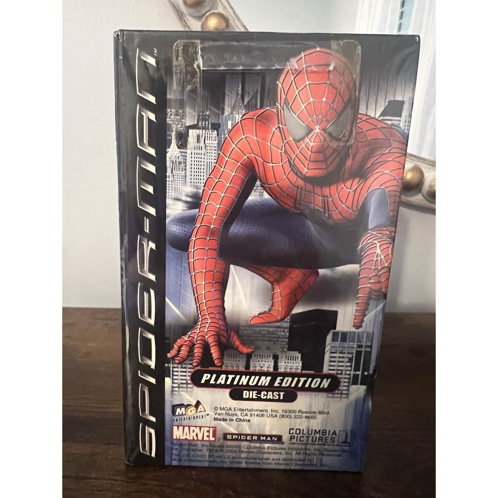 Spider-Man Platinum‎ Edition Die-Cast Car Set 1:64 w Film Still Booklet MGA
